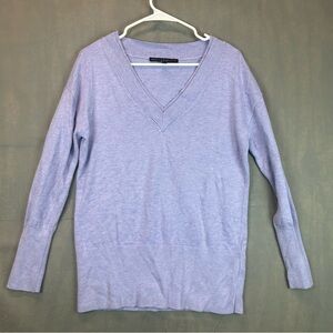 White House Black Market Lavender Sweater Cashmere Blend Pullover Size Medium